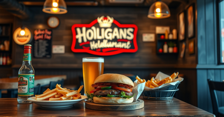 Hooligans Food and Drink Restaurant Menu With Prices For 2026