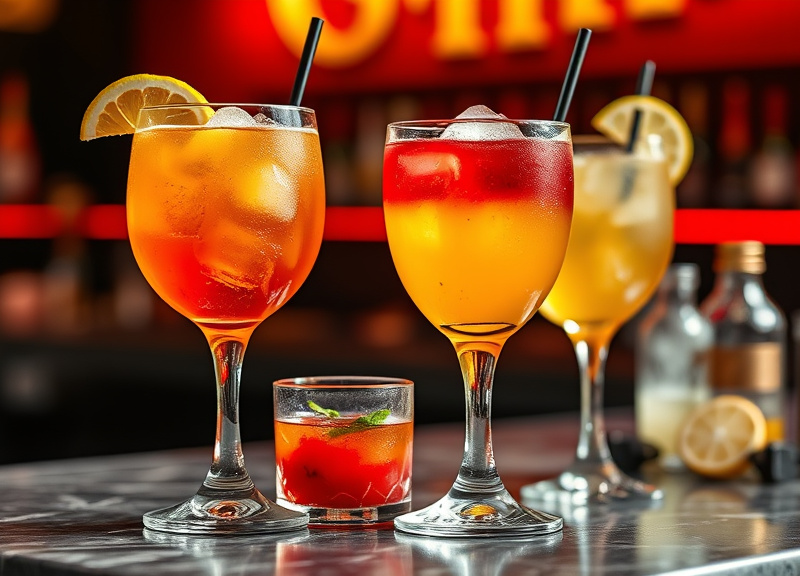 What types of cocktails does 110 Grill offer?